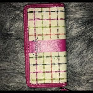 Coach plaid wallet